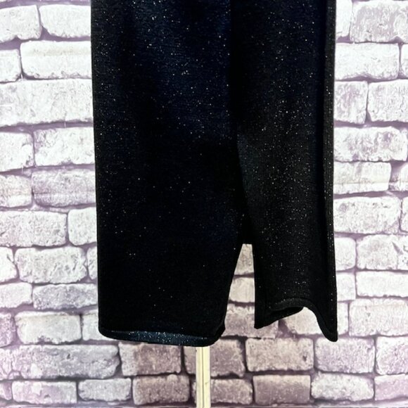 Bob Mackie Black, Silver & Turquoise Round Neck Sweater Size M - Picture 5 of 9